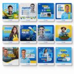Pack 310 Artes editáveis no canva - Campanhas Política, Eleições 2024 - Imagem 10
