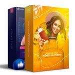 Pack 250 Artes editáveis agência de viagens e turismo photoshop