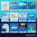 Pack 150 artes editáveis refrigeração, ar condicionado Photoshop psd - Imagem 3