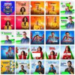 Pack Arte editáveis canva - Campanha Política 2.0 Eleições 2024 - Imagem 6