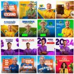 Pack Arte editáveis canva - Campanha Política 2.0 Eleições 2024 - Imagem 3